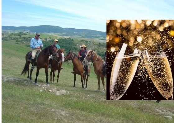 horseback trail ride in tuscany